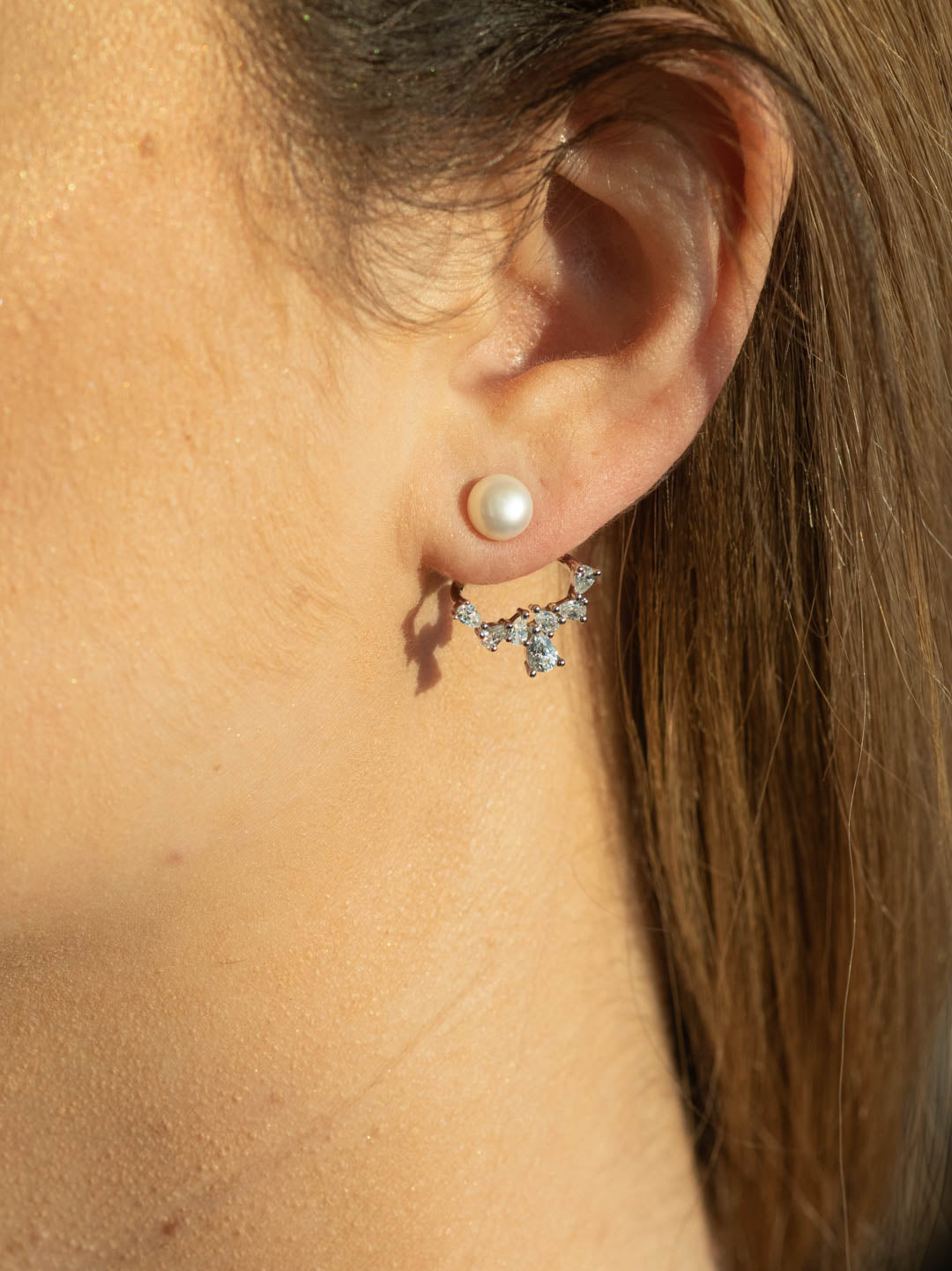 Athena Earring Jacket (Rose Gold)